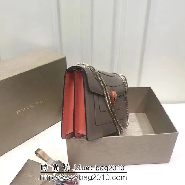 BVLGARI寶格麗 專櫃同步新款 Serpenti雙層琺瑯蛇頭包 鏈條單肩斜挎包 B35362 FYD1333